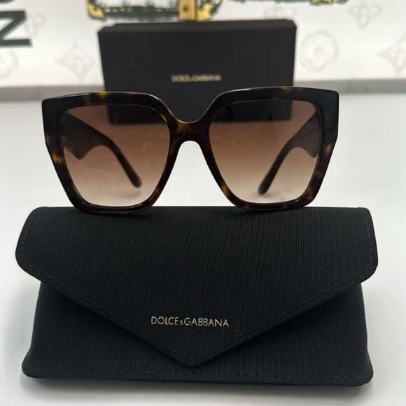 Dolce and Gabbana Brown Gradient Butterfly Ladies Sunglasses DG4438 502/13 55 - Picture 9 of 14